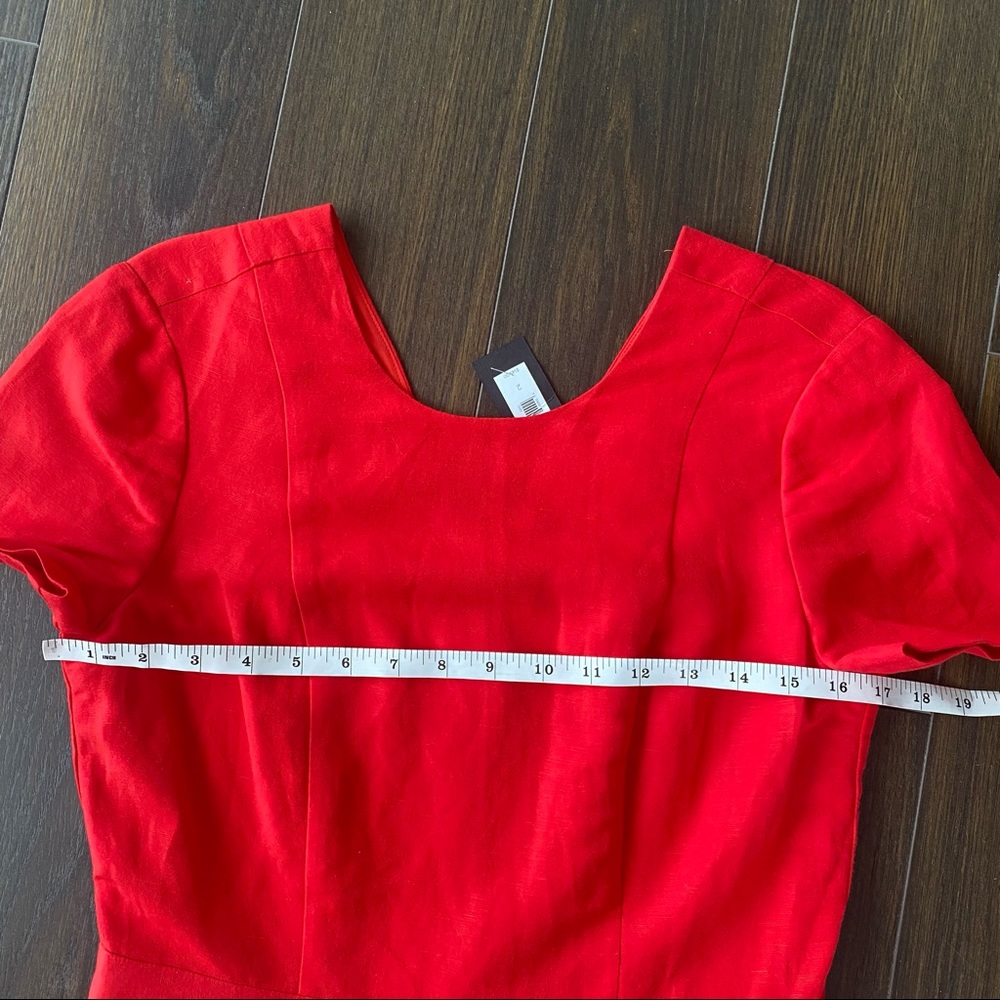 RED LINEN ROMPER - Picture 16 of 16